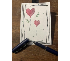 ADVENTSKALENDER 22. Dezember - Stickserie - ITH Postkarte Doodle Rahmen Vol. 2